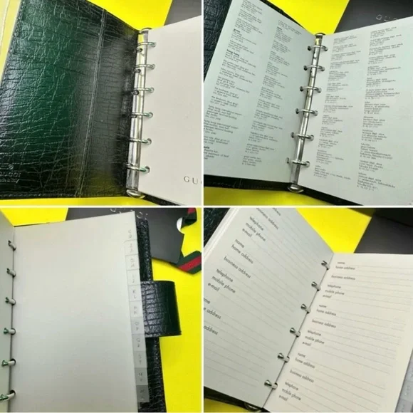 Gucci Agenda with Original Insert, Card and Box - Full Set